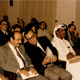 Khaldoun attending a symposium with a friend