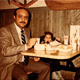 Khaldoun with daughters Sana and Saba Alnaqeeb. Boston, USA. 1981