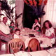 Khaldoun with daughters Saba, Jana and Sana Alnaqeeb, the nanny, and wife Eqbal Alessa. Paris, France. 1984