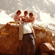 Khaldoun with daughters Saba, Sana and Jana Alnaqeeb. Mont Blanc, France.1986
