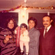 Khaldoun with his son Zaid Alnaqeeb, wife Eqbal Alessa and their daughter Saba Alnaqeeb.  Kuwait, 1978