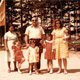 Khaldoun with the nanny, Sana, Jana, and Saba Alnaqeeb and Eqbal Alessa. Paris, France. 1986